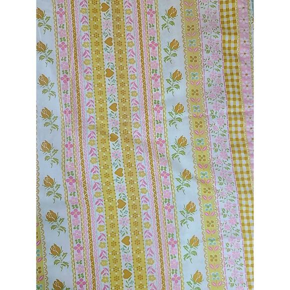 Vintage Gloria Vanderbilt Bloom Craft Curtain Panel Fabric Shower Curtain Floral - Picture 4 of 8